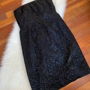 Black Strapless Dress